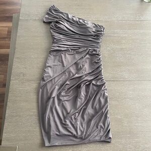 Shoulder Ruched Dress